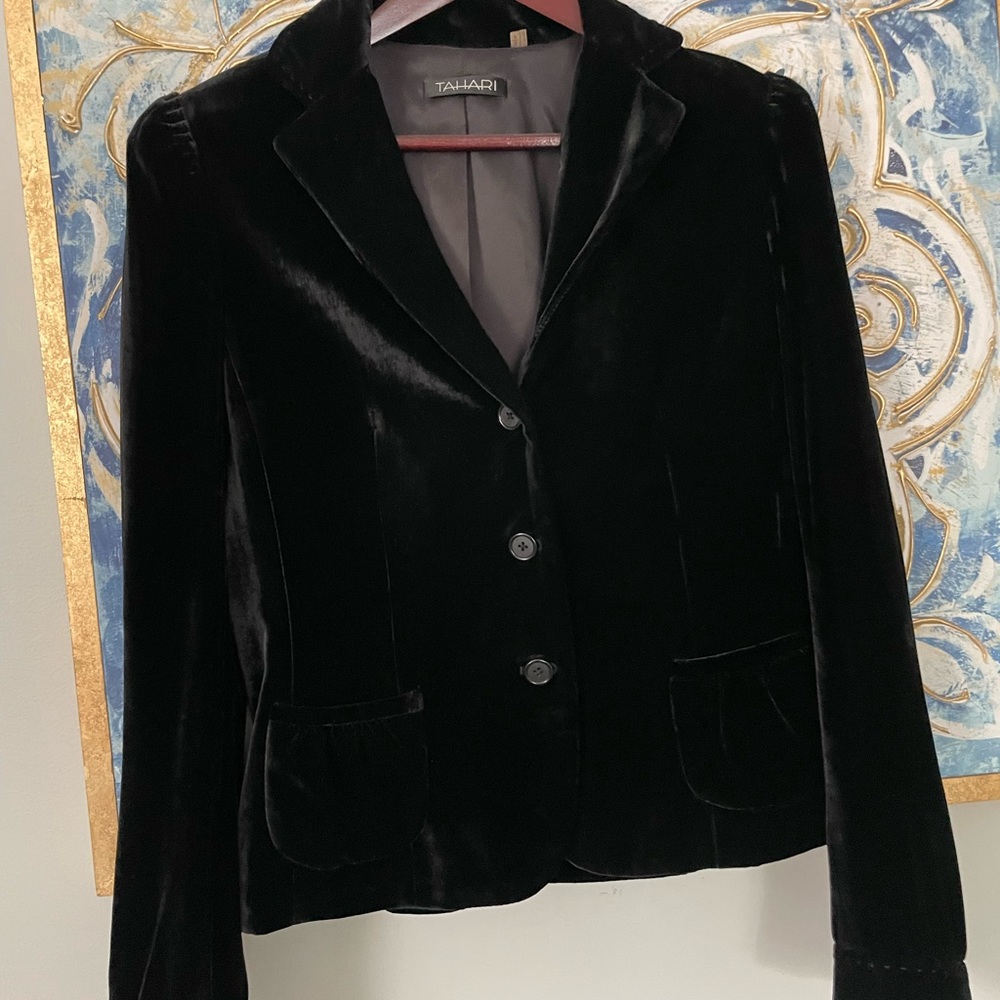 Beautiful black velvet blazer